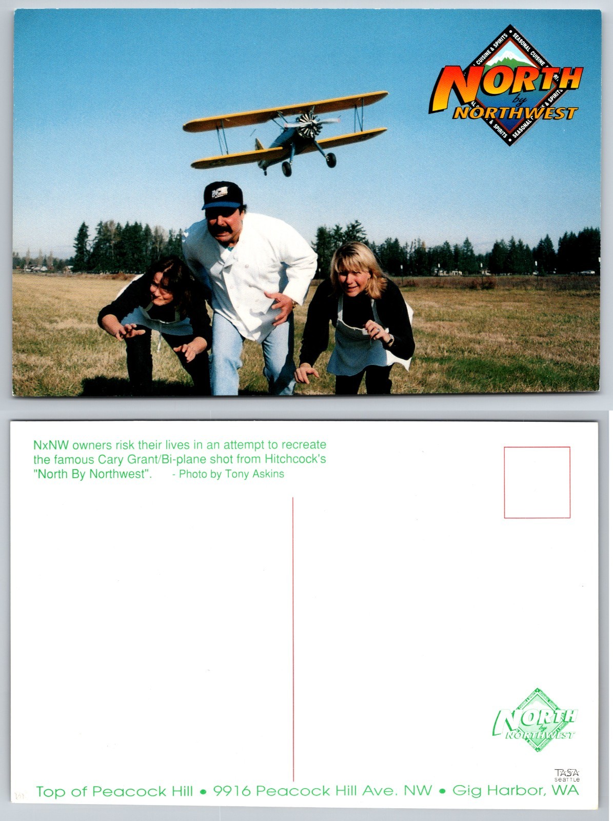 Continental Gig Harbor WA North By Northwest Postcard
