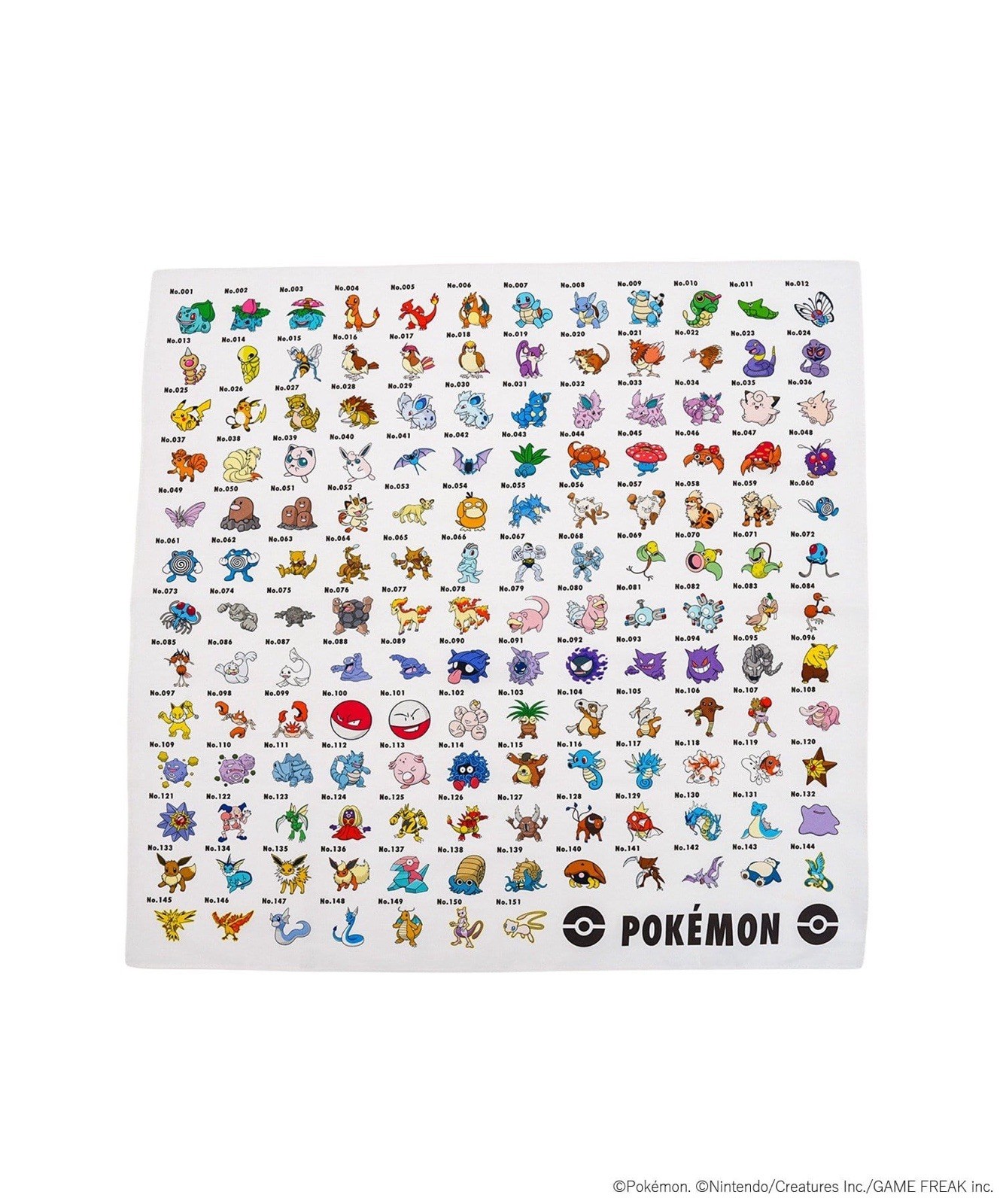 Pokemon 30th Anniversary 3COINS Large Handkerchief 60x60cm Japan Limited
