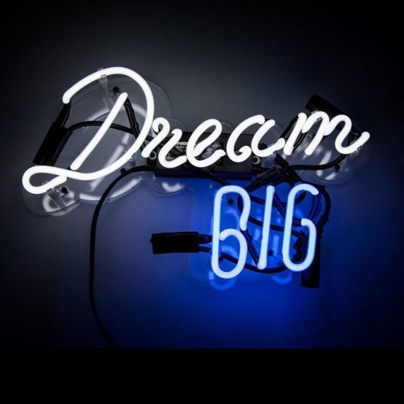 Dream Big Neon Light Sign Home Room Kids Room Art Wall Hanging Nightlight 20\