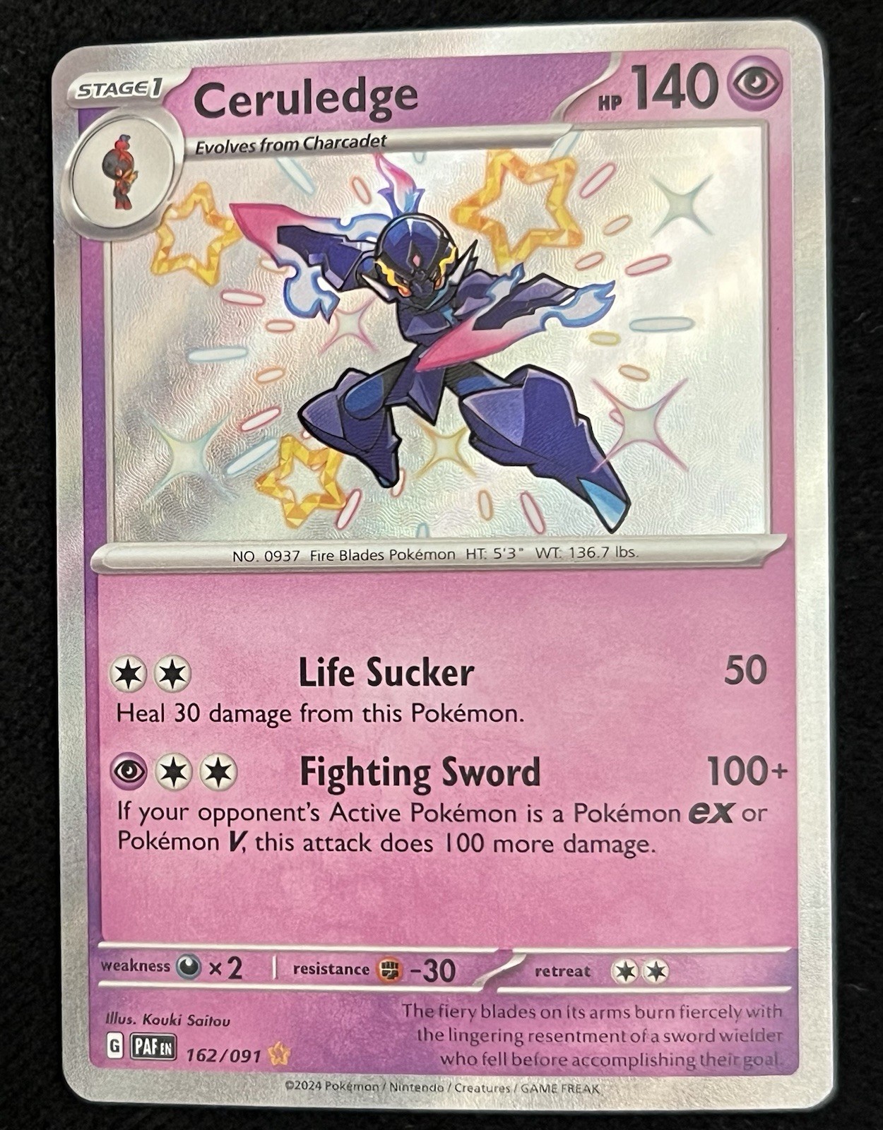 (NM) Ceruledge 163/91 - Pokemon Paldean Fates