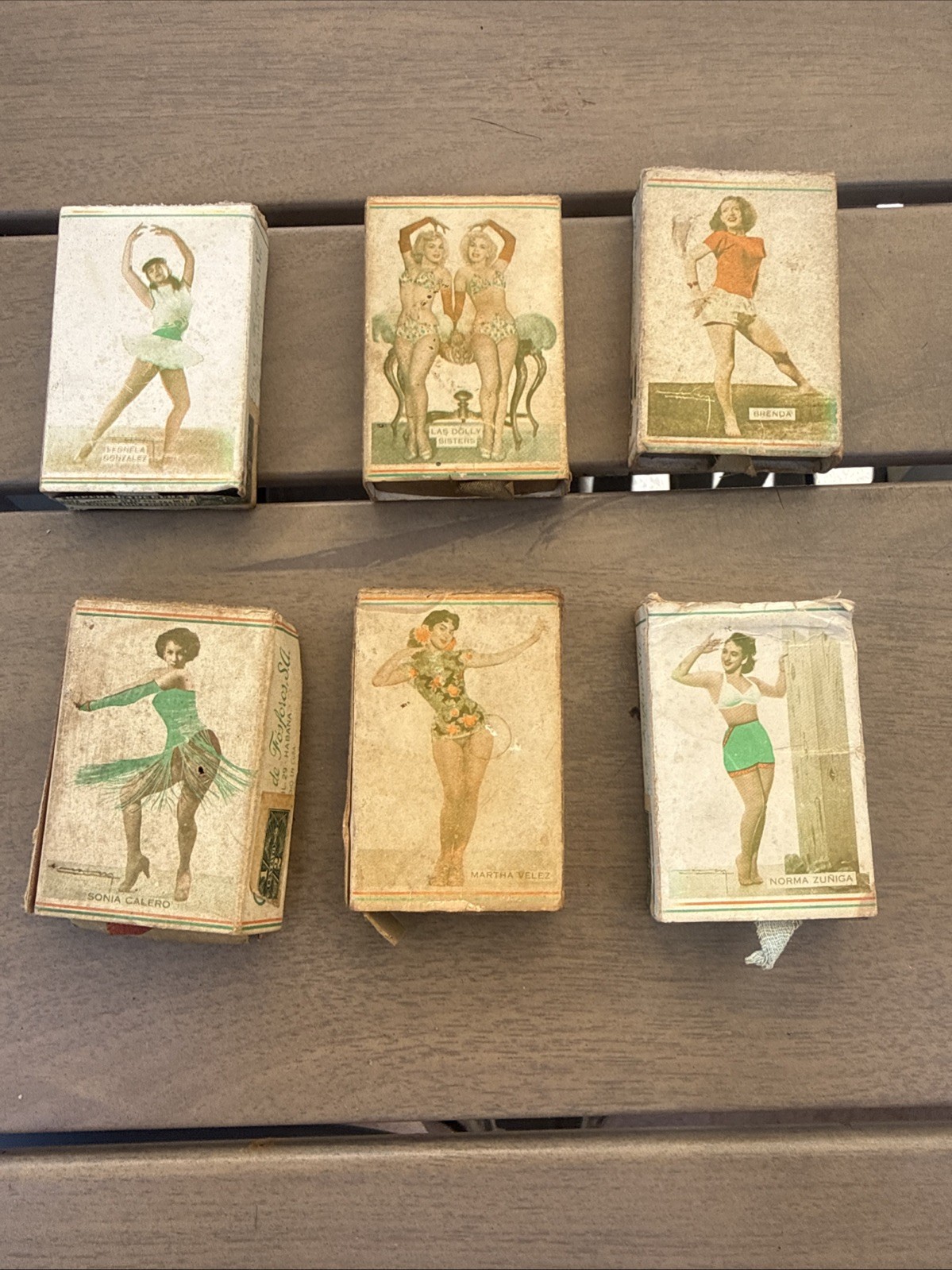Vintage Original Cuban Matchboxes From Havana Cuba Lot Of 6