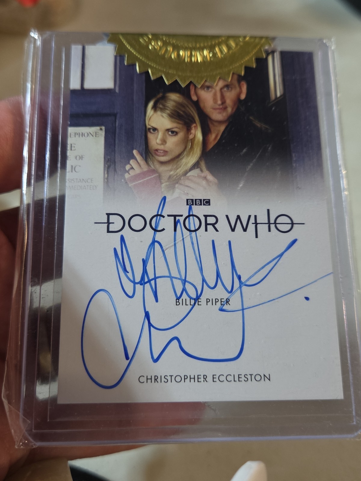 2023 RITTENHOUSE DOCTOR WHO DUAL BILLIE PIPER CHRISTOPHER ECCLESTON AUTO Sealed
