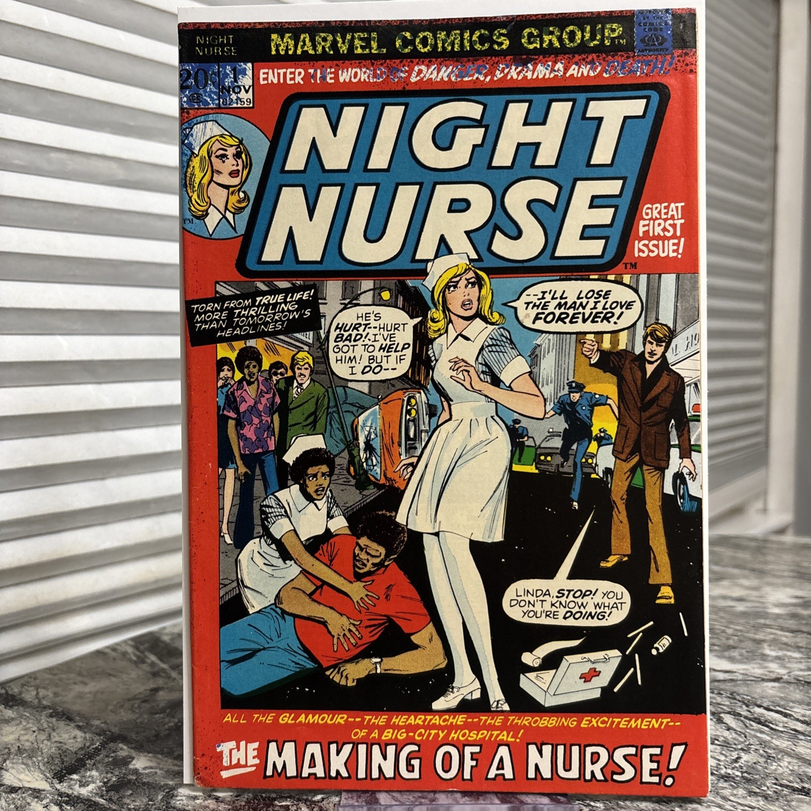 Night Nurse 1st Issue Nov 1st 1972 Marvel Comics Vintage Collector's
