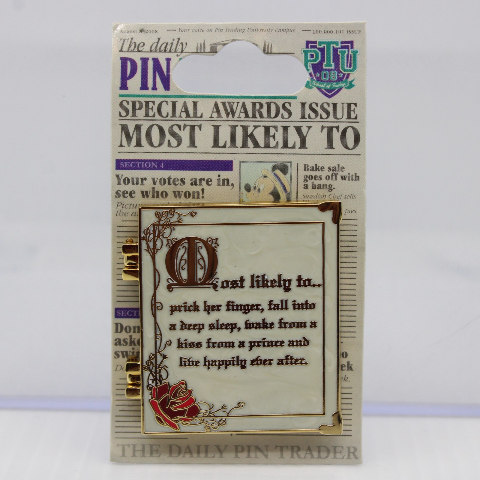 A5 Disney WDW Pin LE PTU Event Most Likely To Sleeping Beauty Princess Aurora