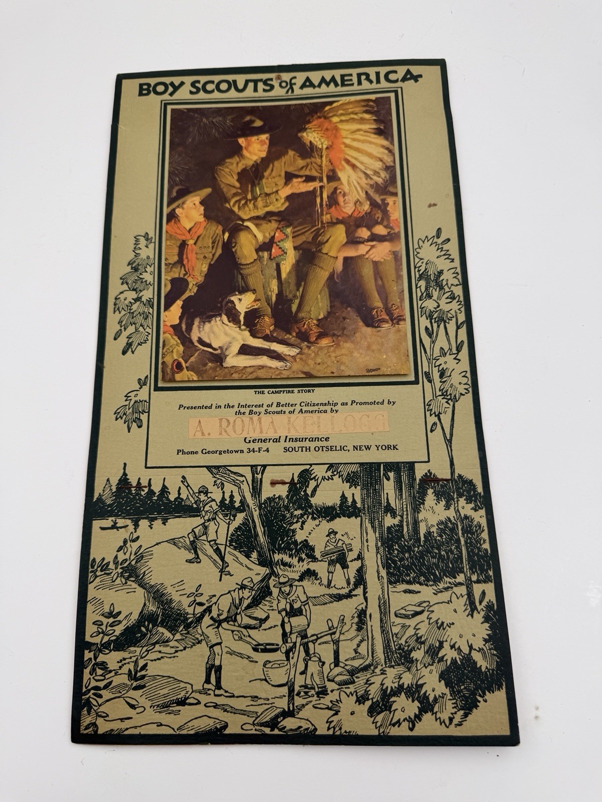 Vintage Boy Scout Calendar 1936 Intact NOS SHIPS FREE IN THE USA￼
