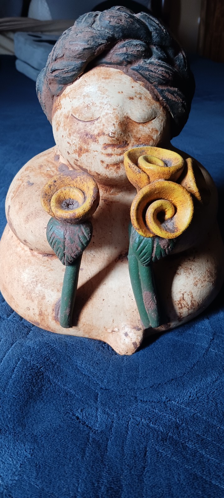 VINTAGE MEXICAN FOLK ART GORDITA  8 3/4\