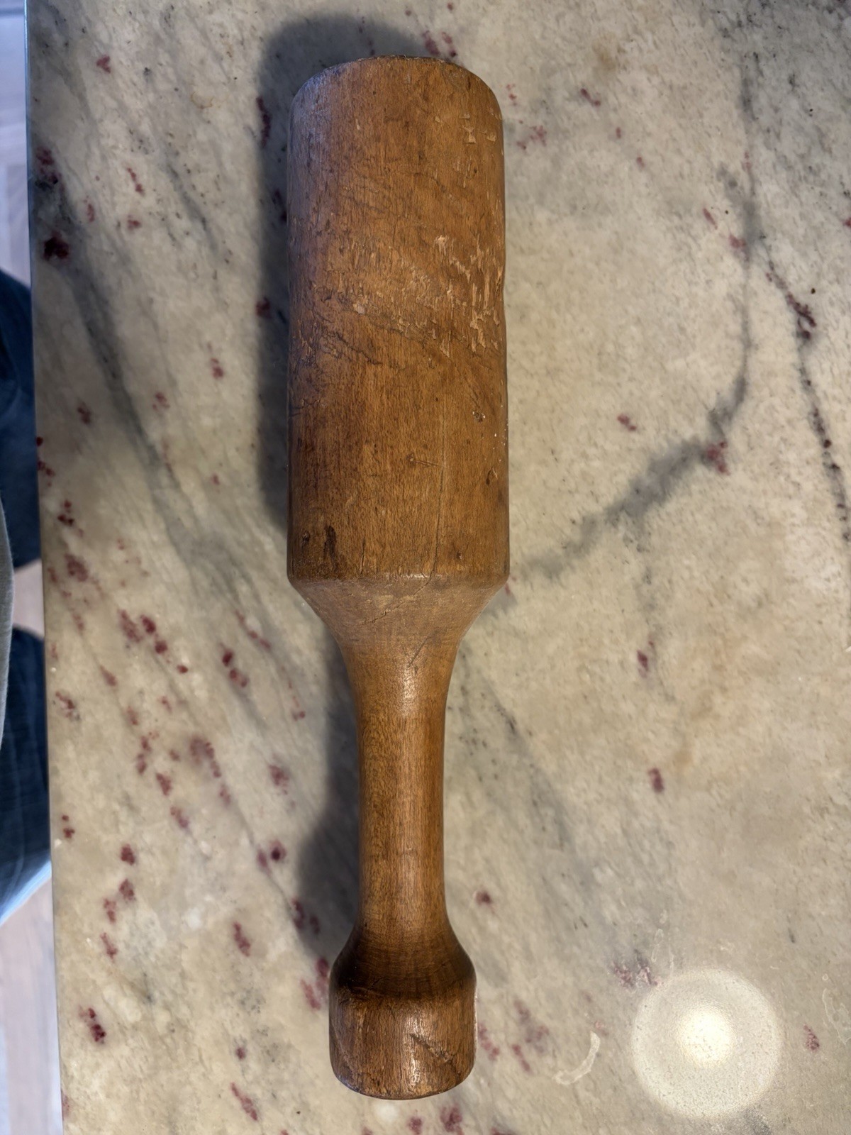 Antique Wooden Masher 10\
