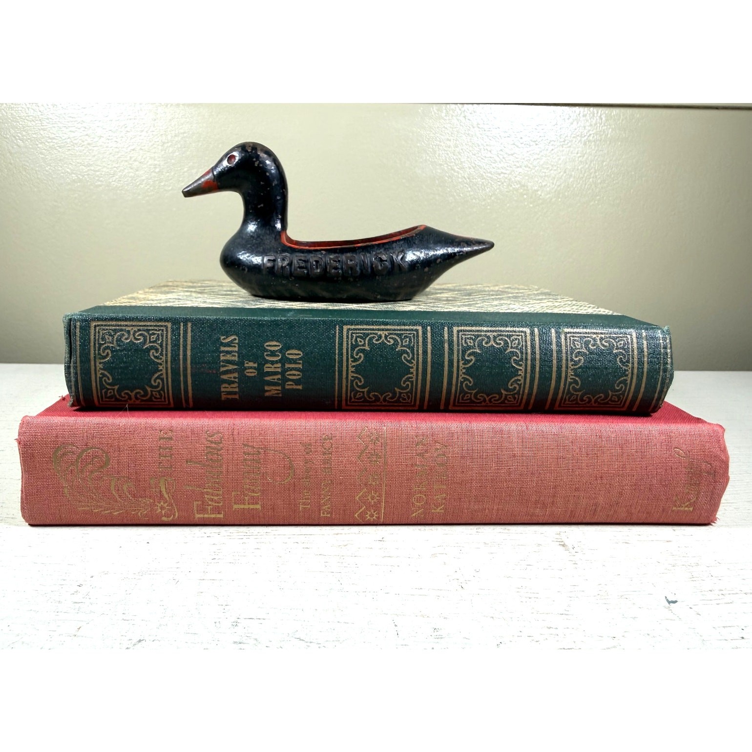 Vintage Frederick Castings Cast Iron Duck Advertising Figurine Maryland Foundry
