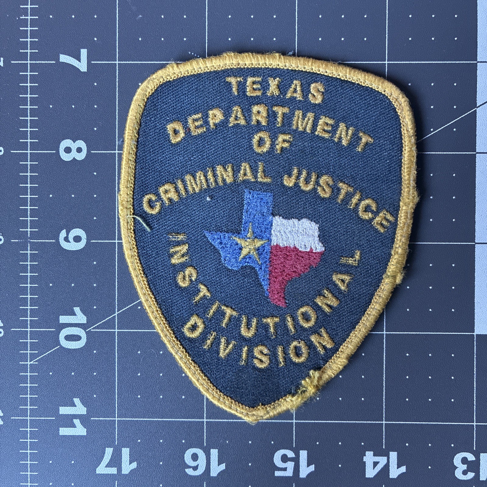 Vintage Texas Department Criminal Justice TDCJ Institutional Division Patch