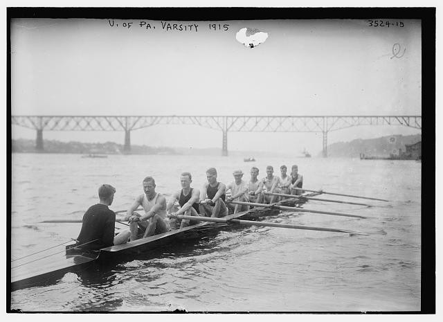 Philadelphia Pennsylvania 1915 University of Pennsylvania Varsity Rowing Crew