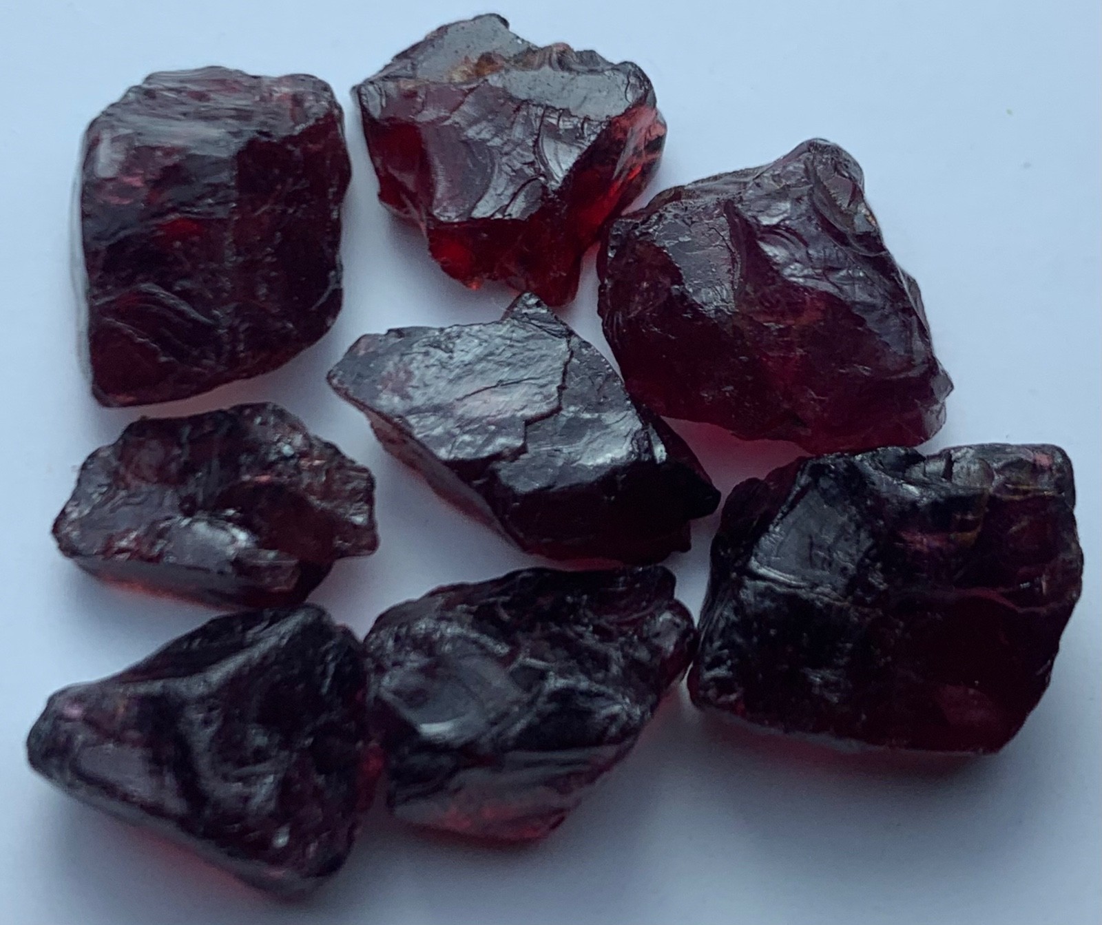 Natural Rhodolite Garnet Rough Facet Grade Lot Africa Madagascar Premium..  @CM