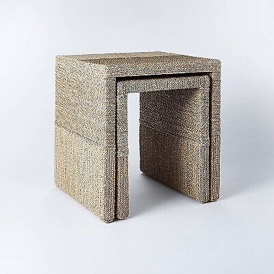 Set of 2 Woven Nesting Tables - Threshold designed with Studio McGee