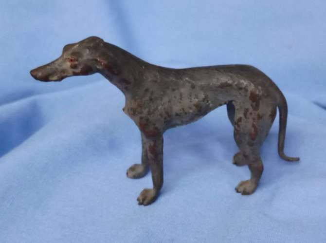 Whippet Italian Greyhound BRONZE dog AUSTRIA mark 3\