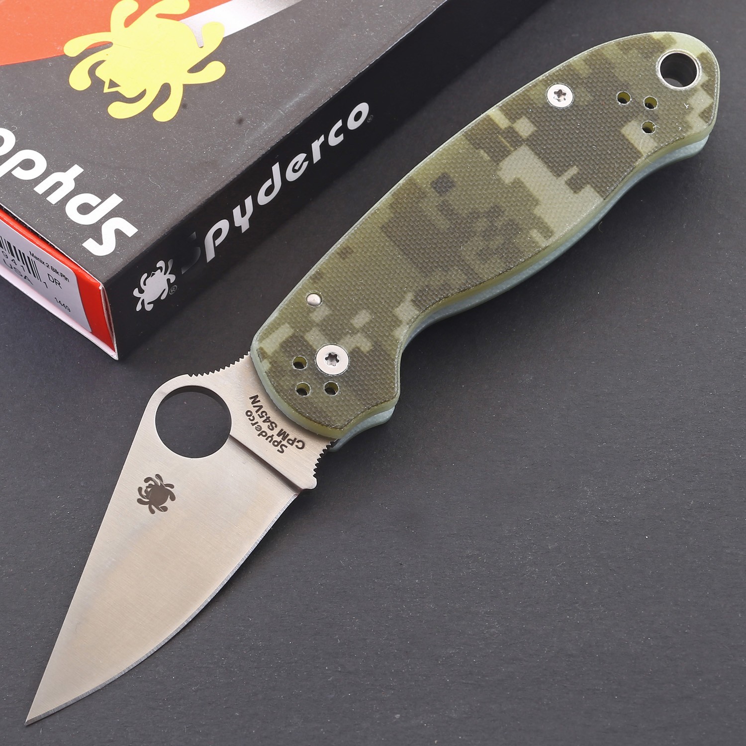 Small Quality Camo G10 Handle Lock Back Tactical Folding Knife With Pocket Clip