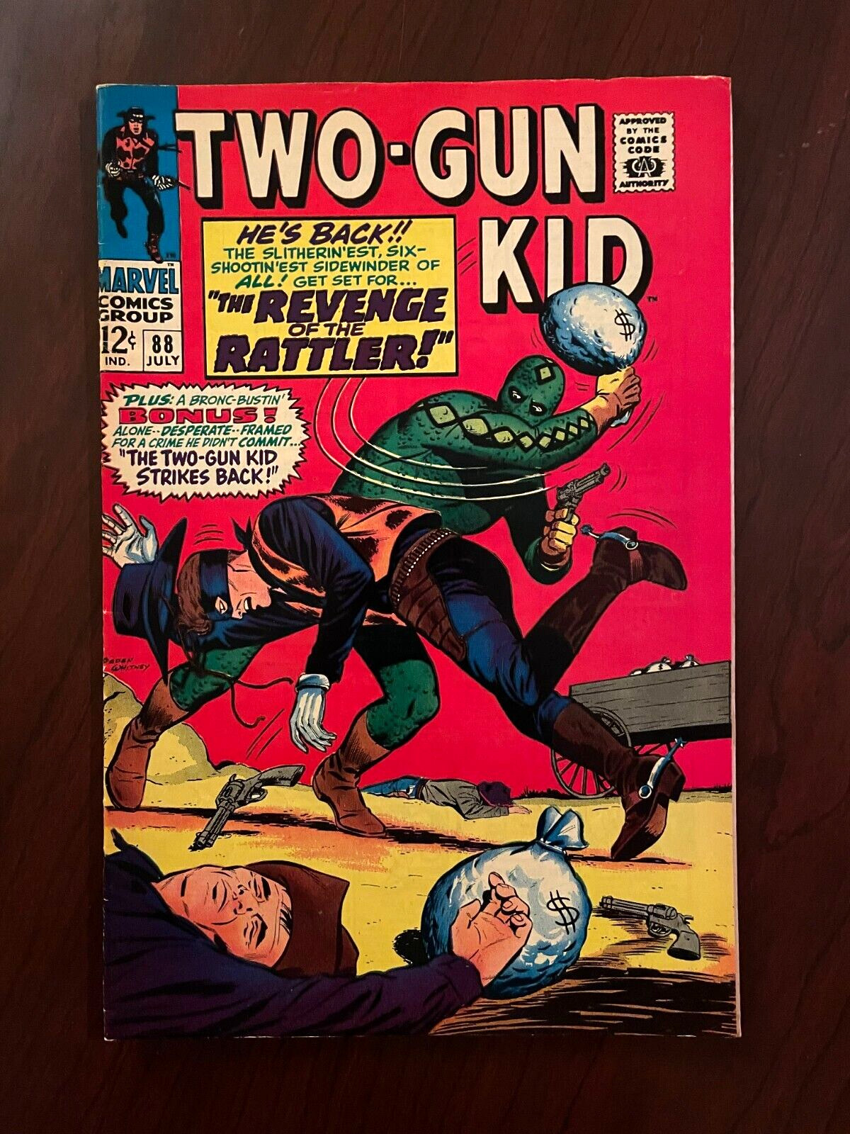 Two-Gun Kid #88 (Marvel Comics 1966) Silver Age Western Ogden Whitney 7.5 VF-