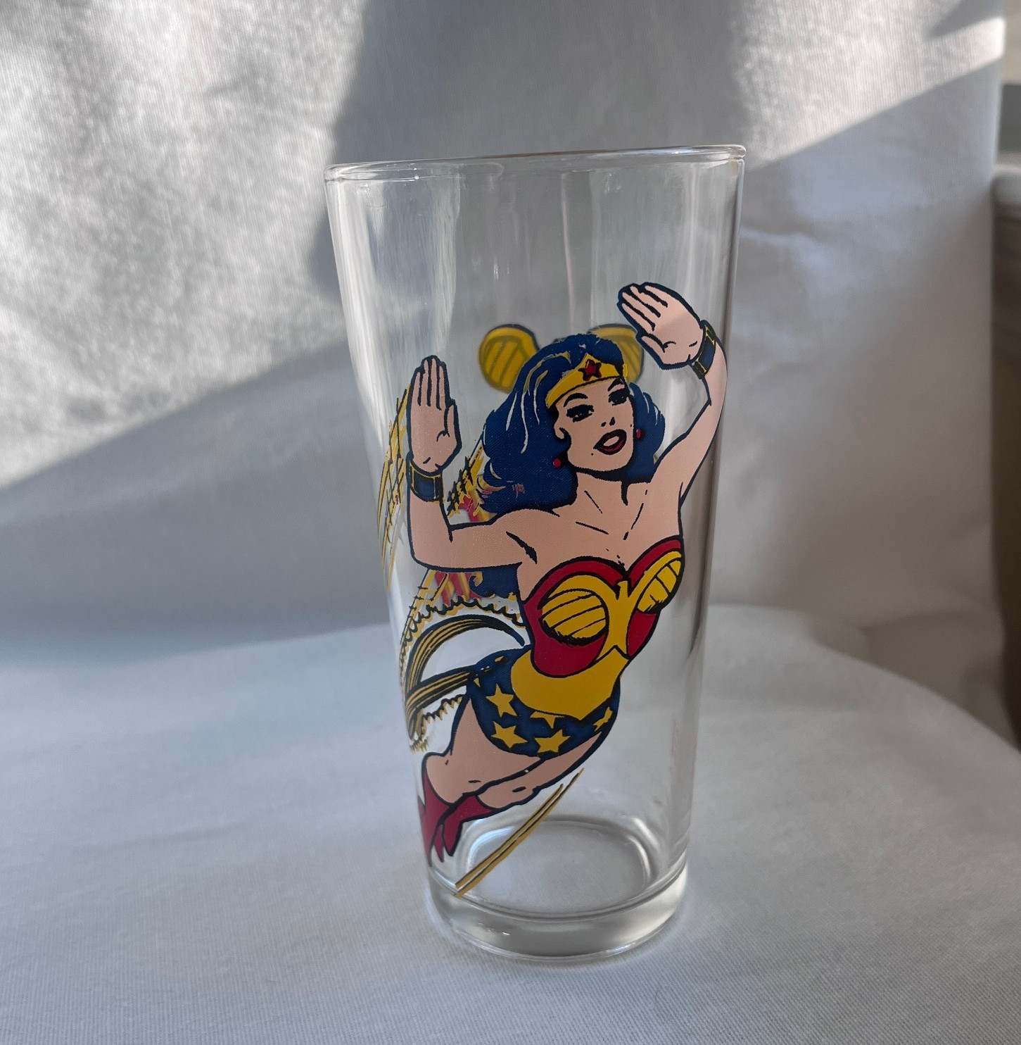 Vintage 1978 DC Comics Pepsi Collector Series Wonder Woman Glass MINT Vintage 1978 DC Comics Pepsi Collector Series Wonder Woman Glass MINT