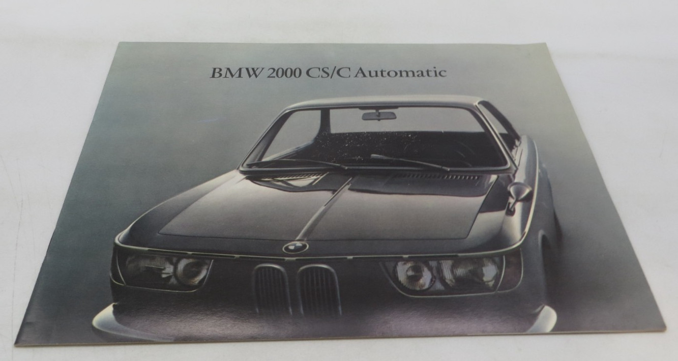 1966 BMW 2000 CS/C AUTOMATIC Vintage Dealer Sales Brochure auto advertising