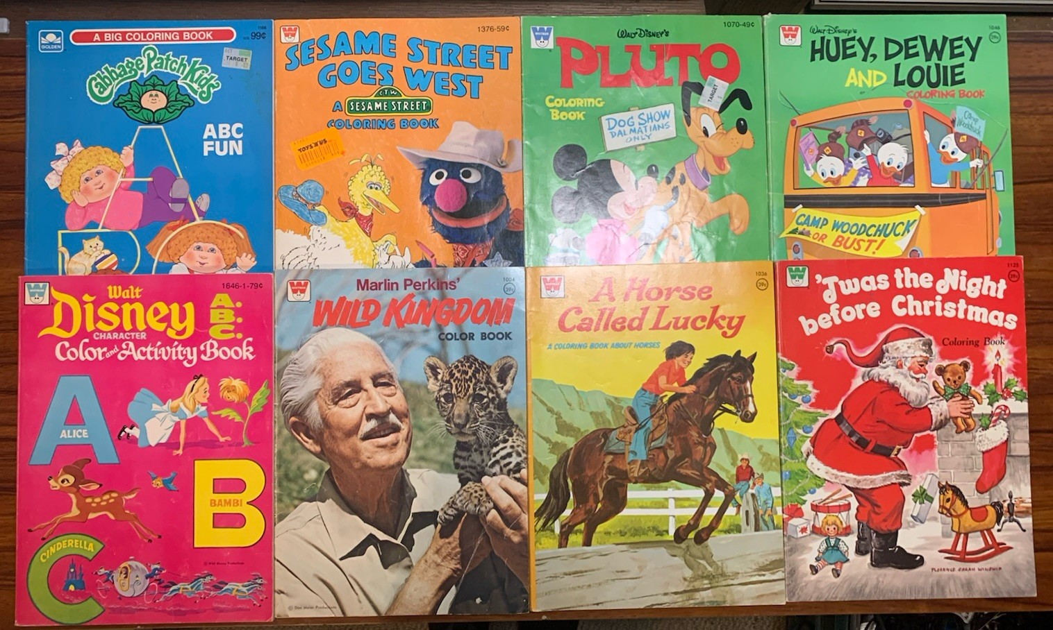 Lot of 8 Vintage Walt Disney Comic Books Whitman Lot 70s 80s