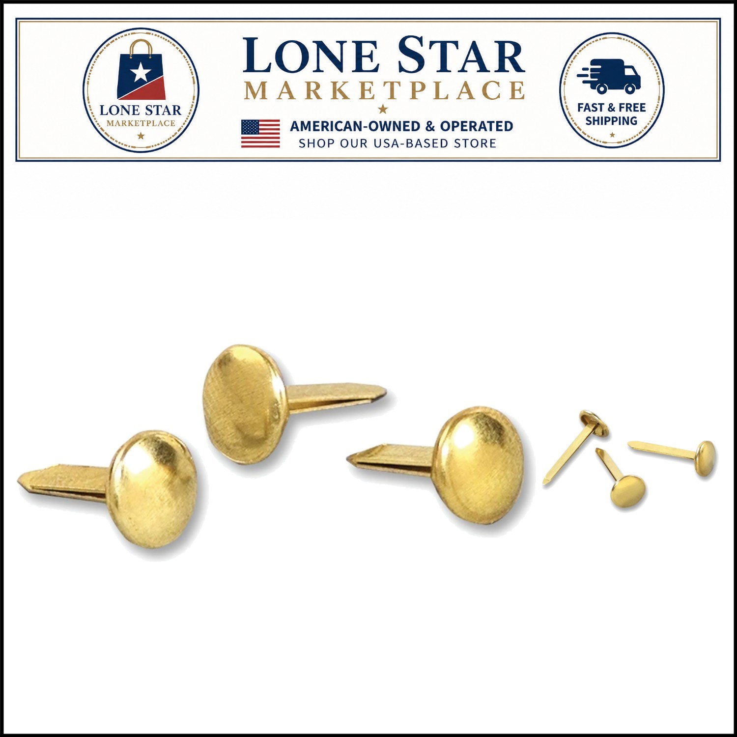 Secure and Stylish Brass Paper Fasteners - 1/2\ Secure and Stylish Brass Paper Fasteners - 1/2\