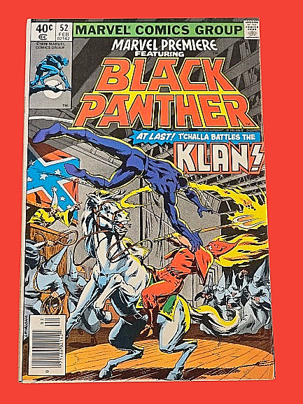 Marvel Premiere #52 1980 Black Panther Battles Klan Bronze Age