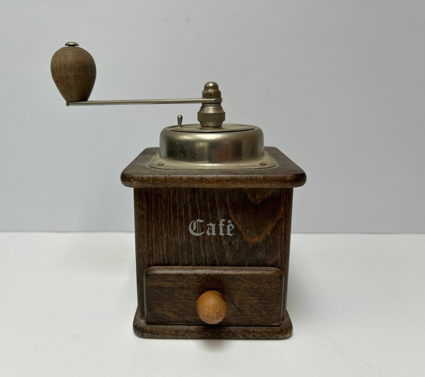 Vtg 1950s Zassenhaus 151 Coffee Grinder Western Germany Manual Burr Mill Walnut