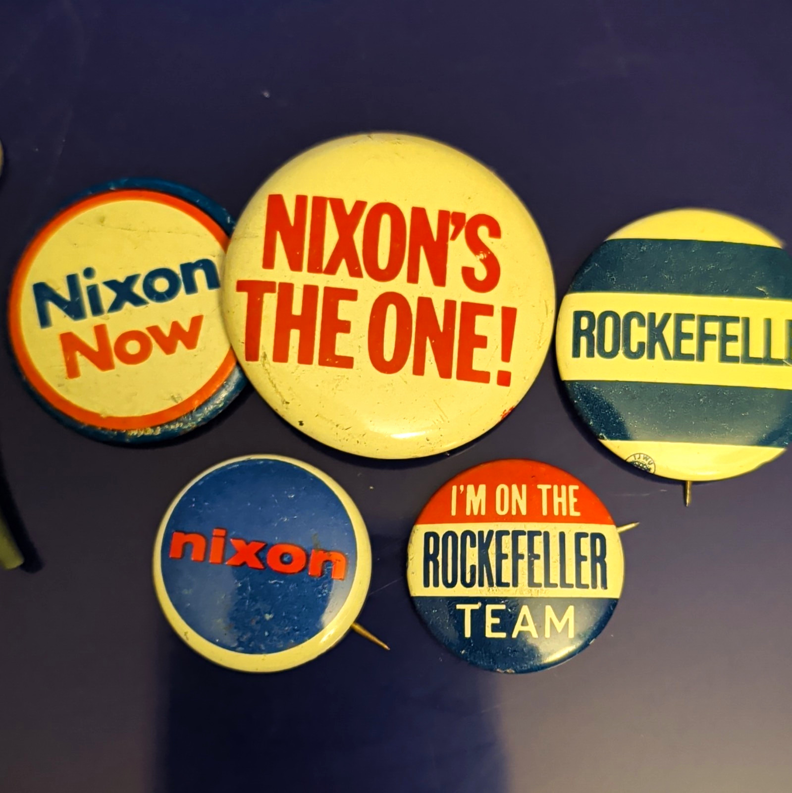 Nixon & Rockefeller Campaign Pinback Button Lot \