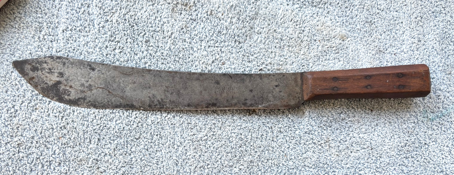 ANTIQUE E.S.Hulbert & Co. Butcher Knife 12