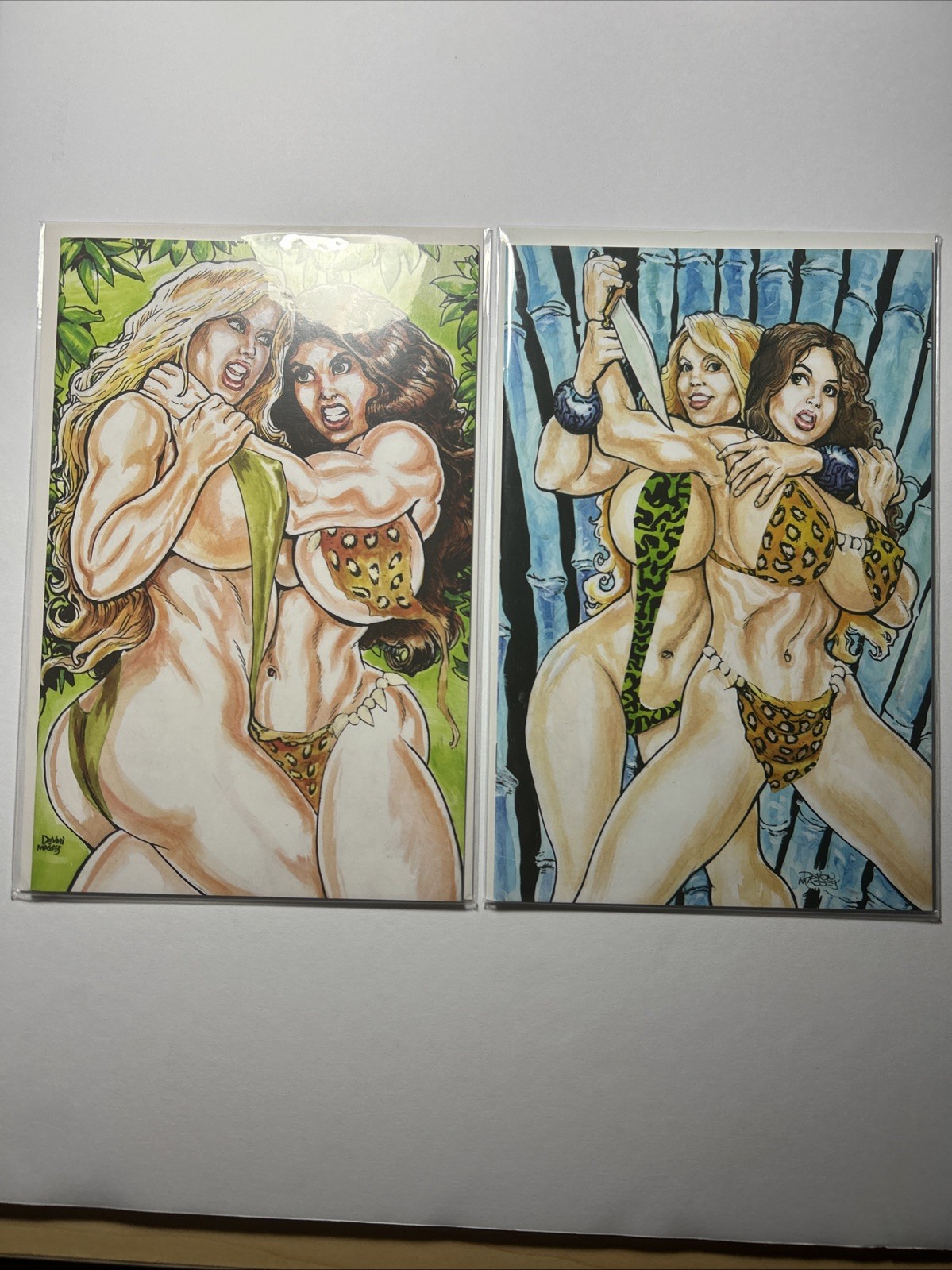 Cavewoman Lot: Natural Selection # 1 & 2. Limited To 750 Copies Each. With COA.