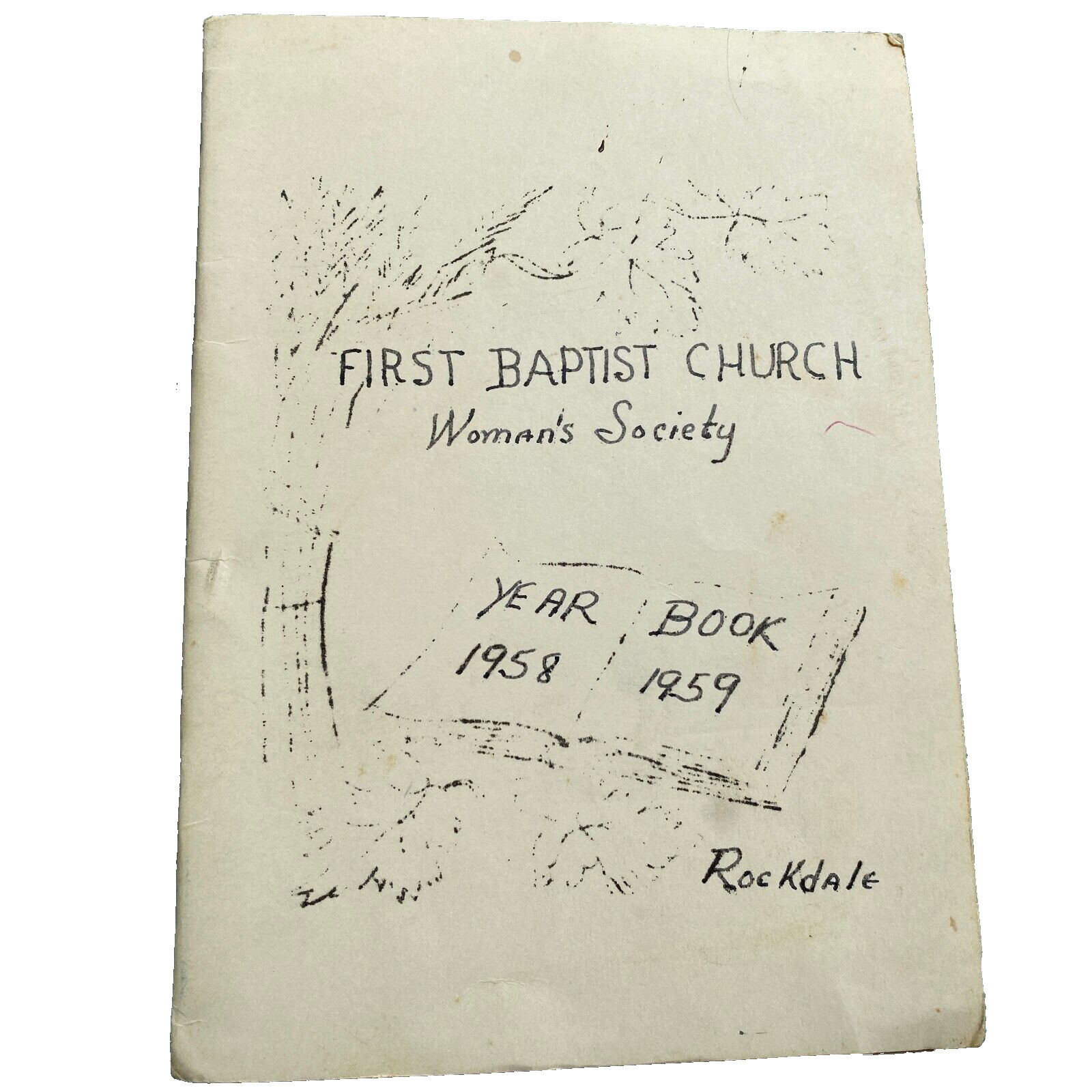 First Baptist Church Woman's Society Yearbook 1958 1959 Rockdale Texas History