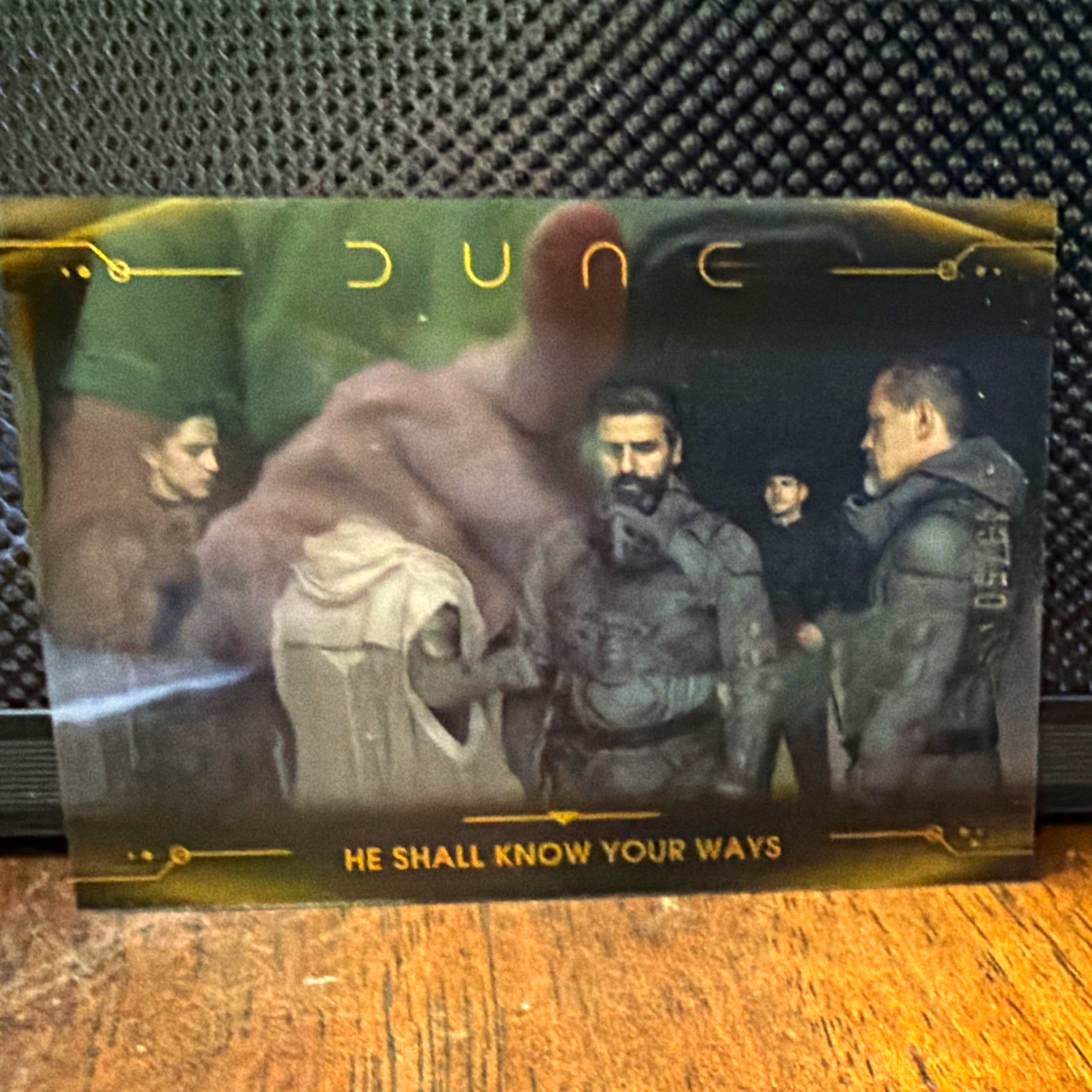 Topps Chrome Dune #53 He Shall Know Your Ways Gold Refractor 43/50 2023 Topps Chrome Dune #53 He Shall Know Your Ways Gold Refractor 43/50 2023