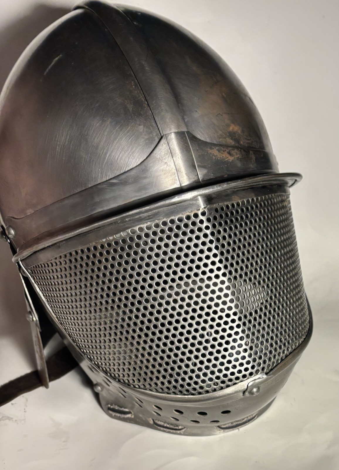 Knight Helmet Handmade Steel Armor Helmet SCA LARP Cut And Thrust READ DESC