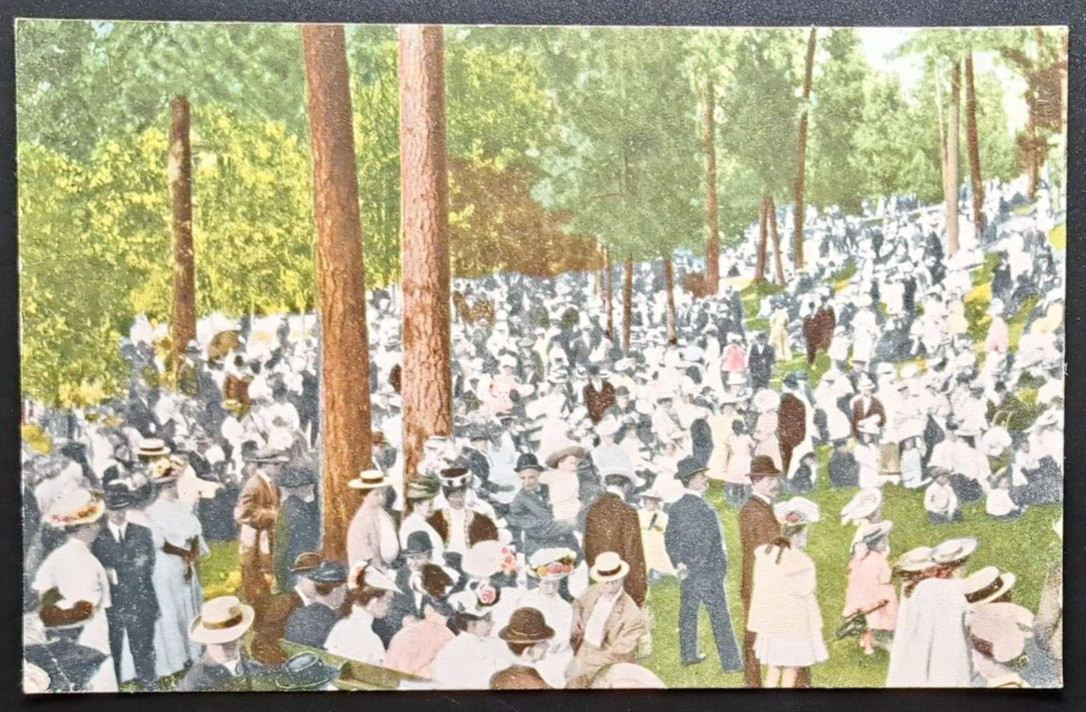 Spokane WA Natatorium Park 1910s Sunday Crowd Vintage Postcard John W Graham Spokane WA Natatorium Park 1910s Sunday Crowd Vintage Postcard John W Graham