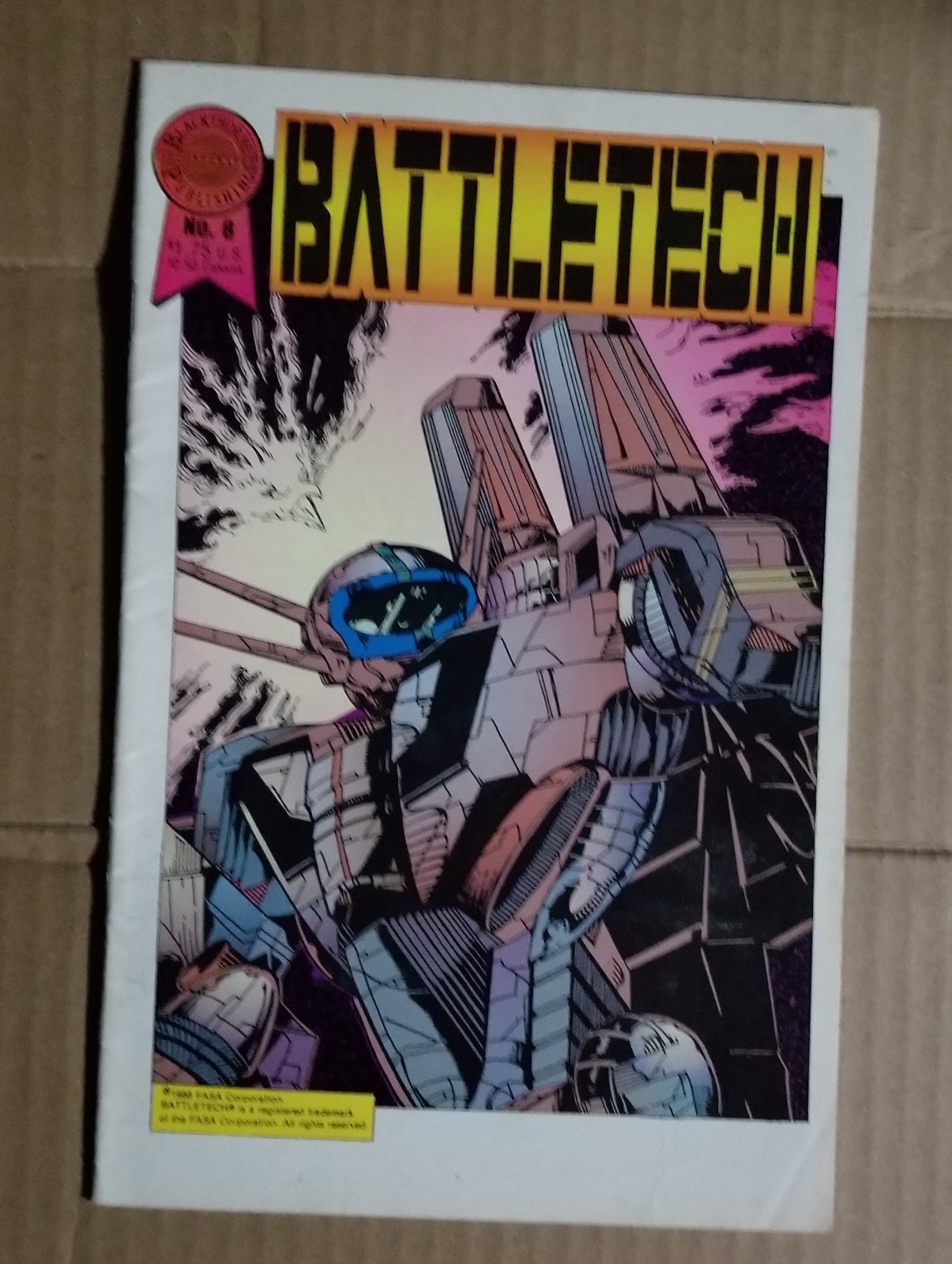 BattleTech #6 Blackthorne comics Dec 1988 rare copper age high grade comic book 