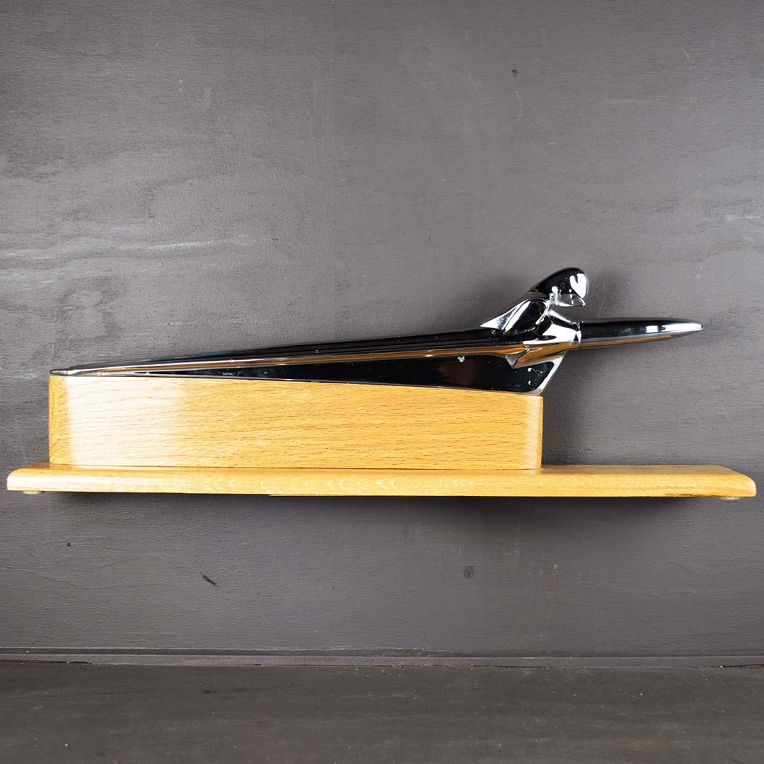 1951 Kaiser Traveler Frazer Vagabond Hood Ornament Chrome