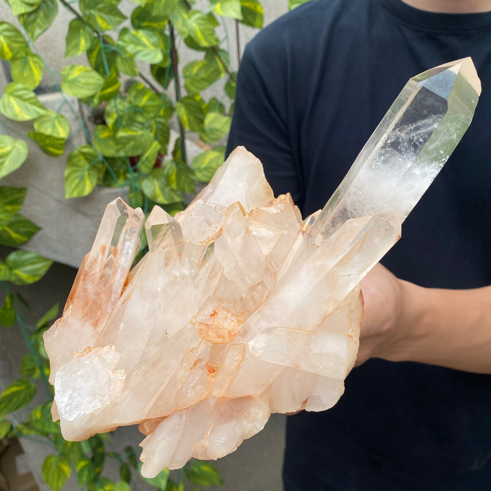 3.6lb Large Natural Clear White Quartz Crystal Cluster Rough Healing Specimen