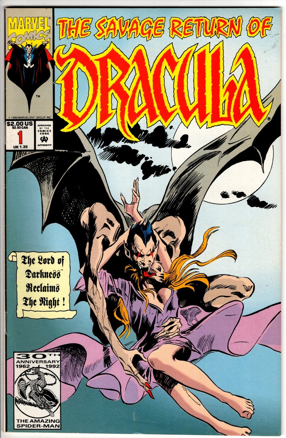 SAVAGE RETURN OF DRACULA #1 (1992) VF