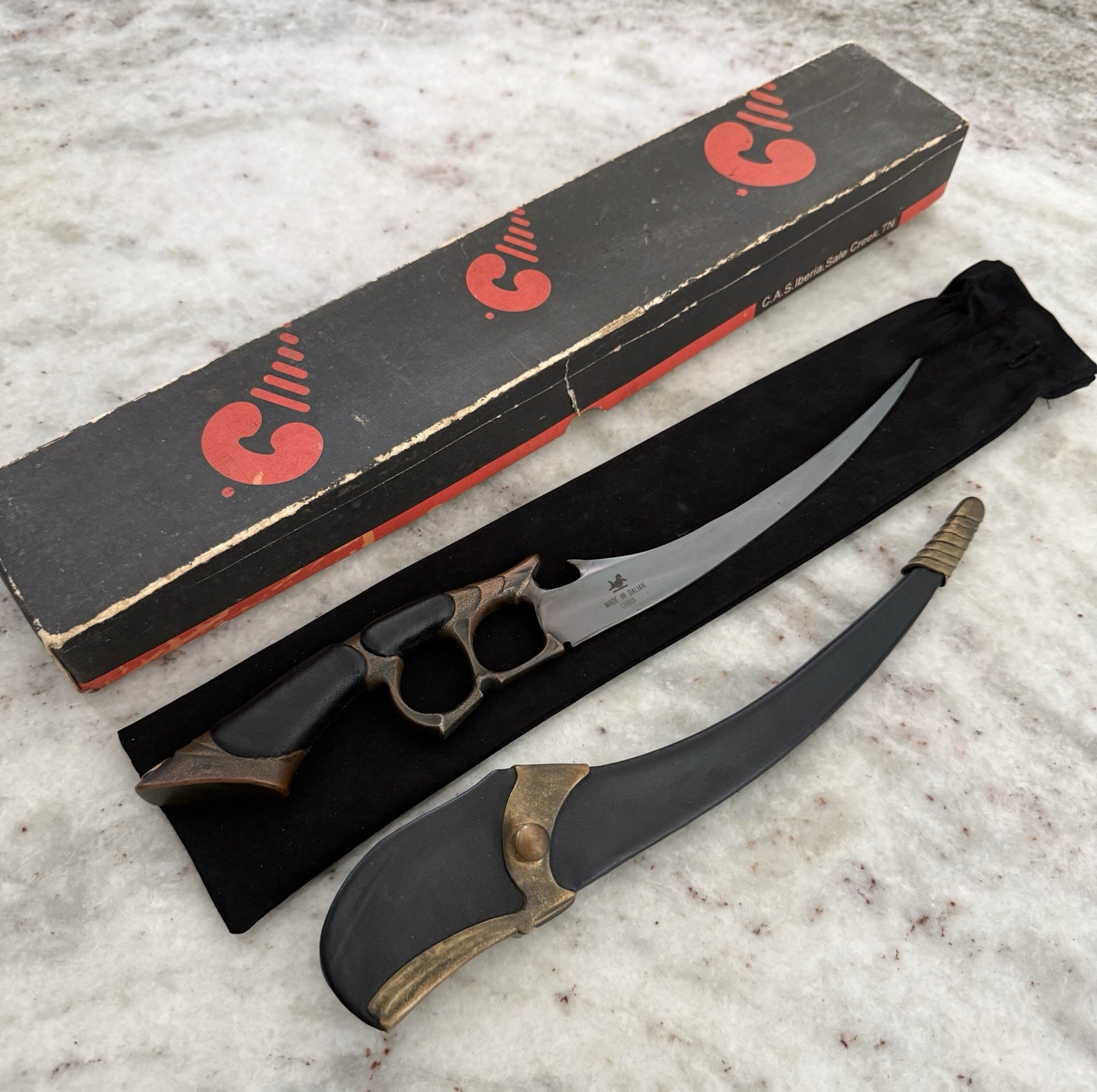 Rare CAS Hanwei Virgil England ASP Pillow Dagger Fantasy Art Knife Blade Box