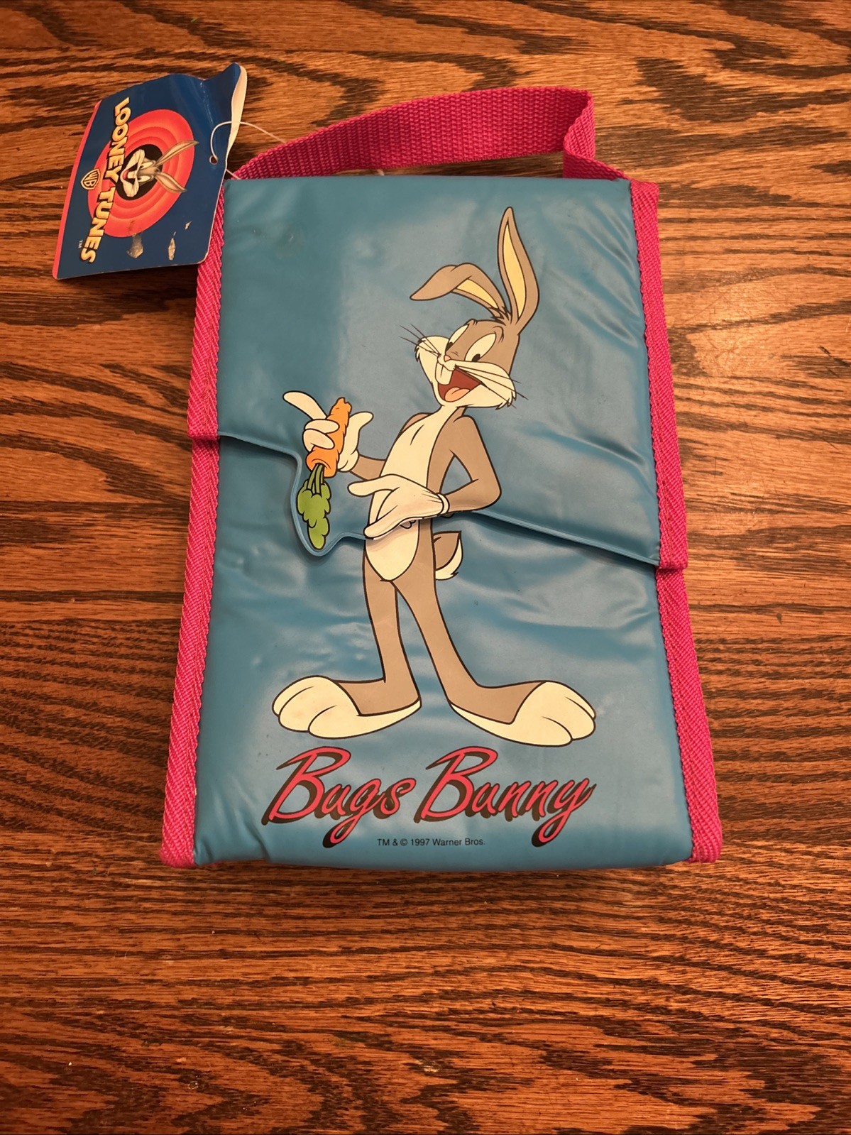 VTG 1997 Warner Bros Bugs Bunny Thermos Lunch Sack New With Tags *COLLECTOR