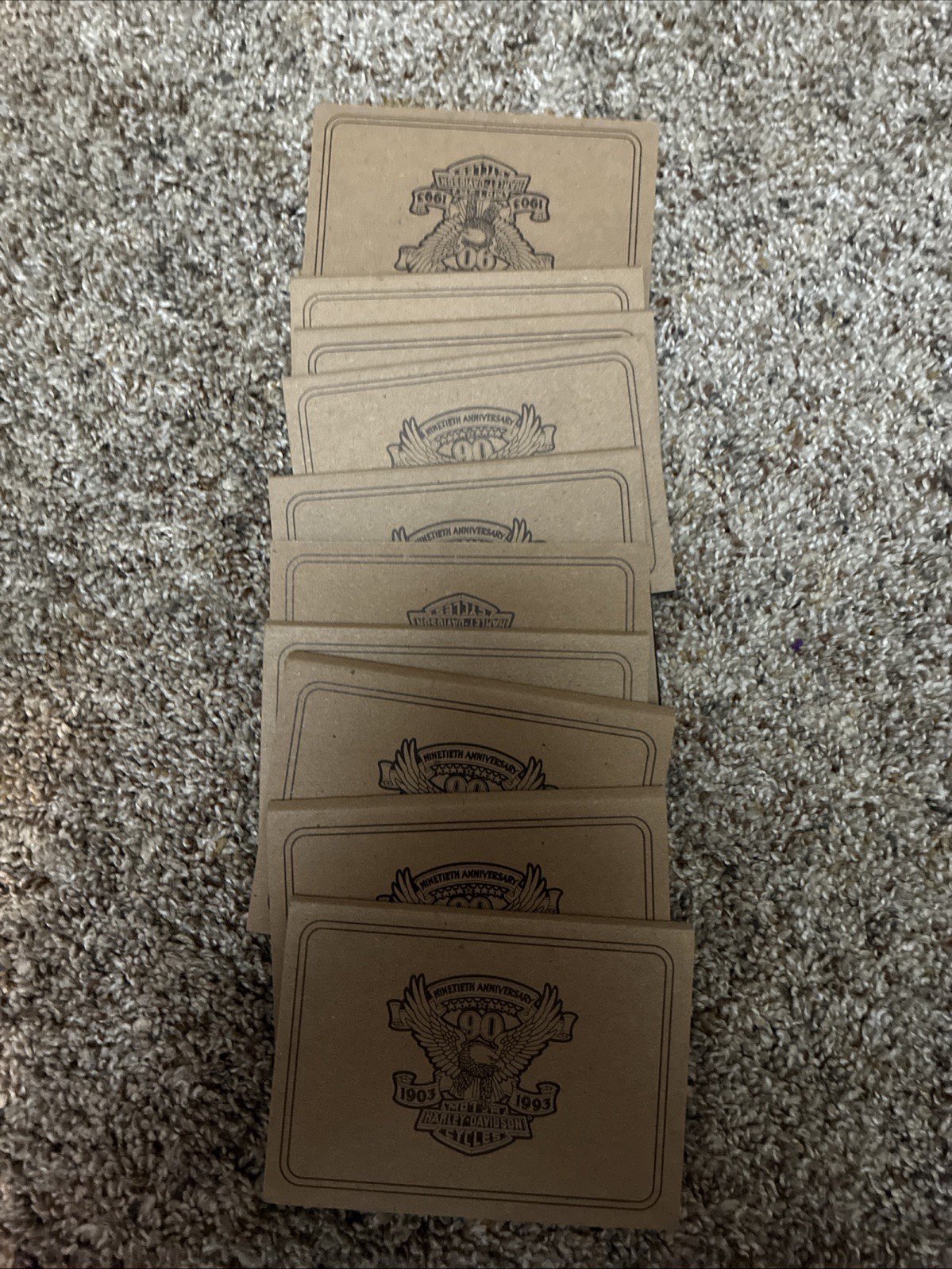Harley Davidson Ingot Silver 90th Anniversary Flips New (10)