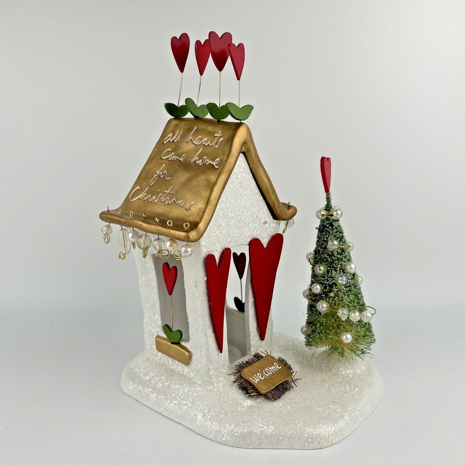 Dept 56 Happy Homes Sandra Magsamen House All Hearts Come Home for Christmas