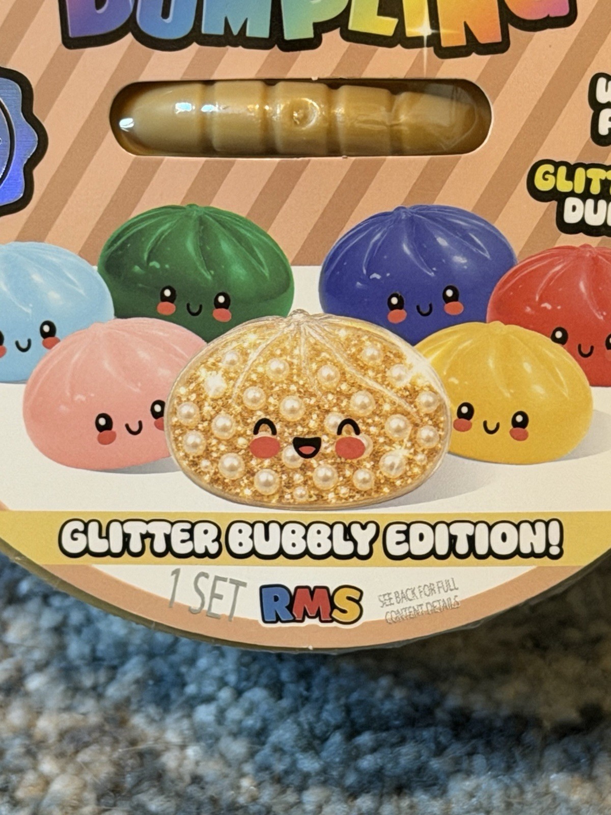AUTHENTIC RMS CONFIRMED RARE GOLD Crazy Fun Mystery Squishy Dumpling Sealed PICS