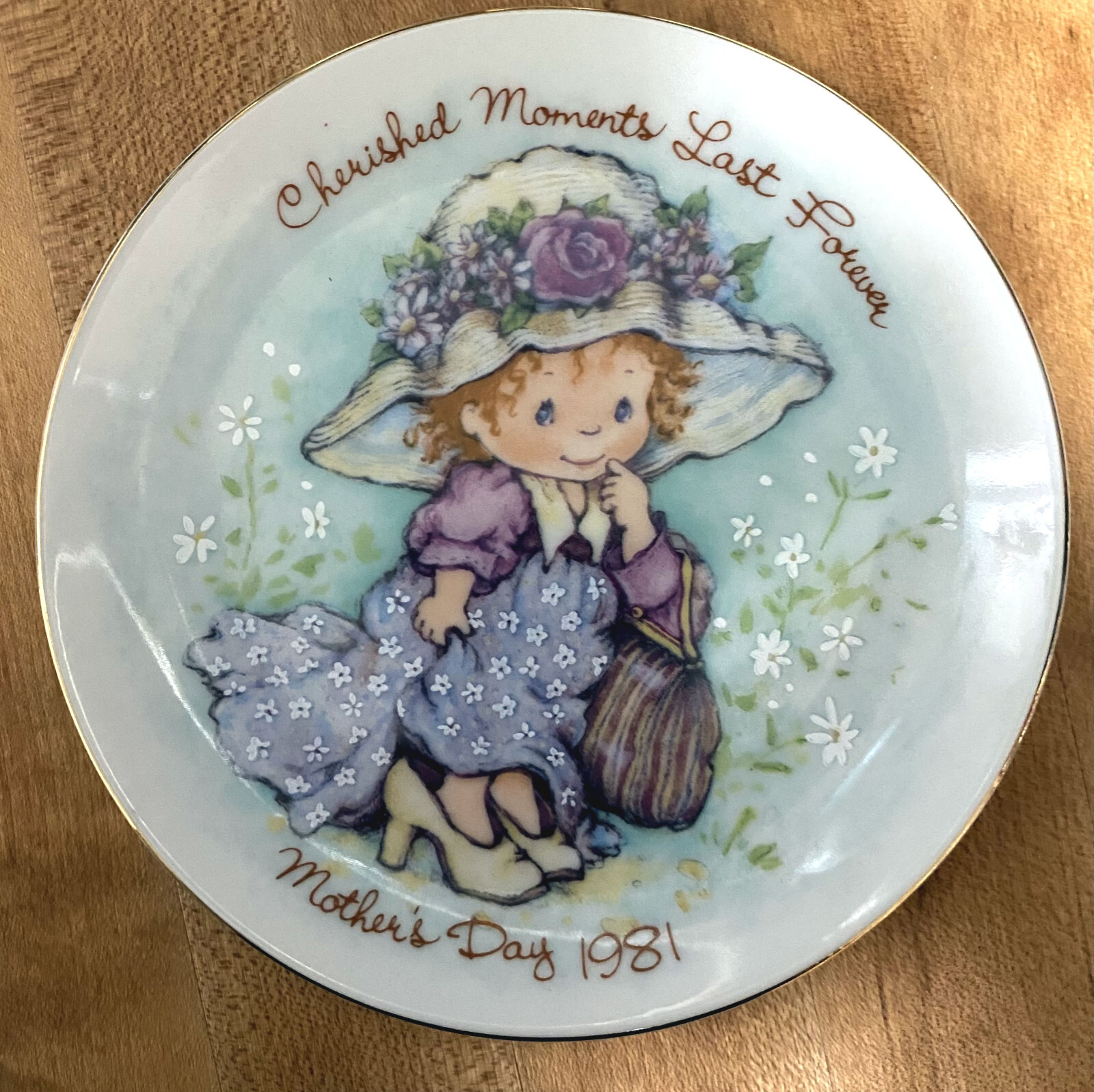 Avon Mothers Day 1981 Collector Plate - Cherished Moments - Vintage