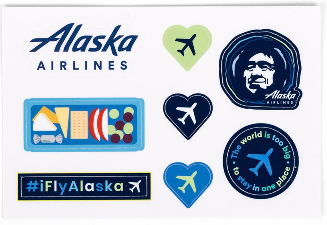 Alaska Airlines Sticker Sheets