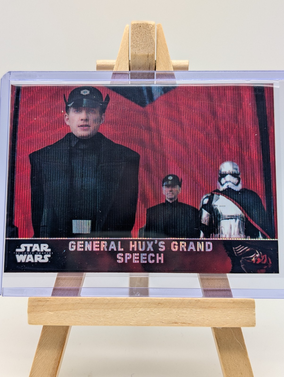 2016 Topps Star Wars The Force Awakens Chrome Refractor General Hux Speech #56 2016 Topps Star Wars The Force Awakens Chrome Refractor General Hux Speech #56