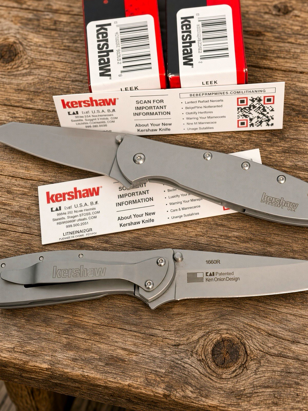 Kershaw Leek 1660R Random Reverse Tanto AUTHENTIC Kershaw Leek 1660R Random Reverse Tanto AUTHENTIC