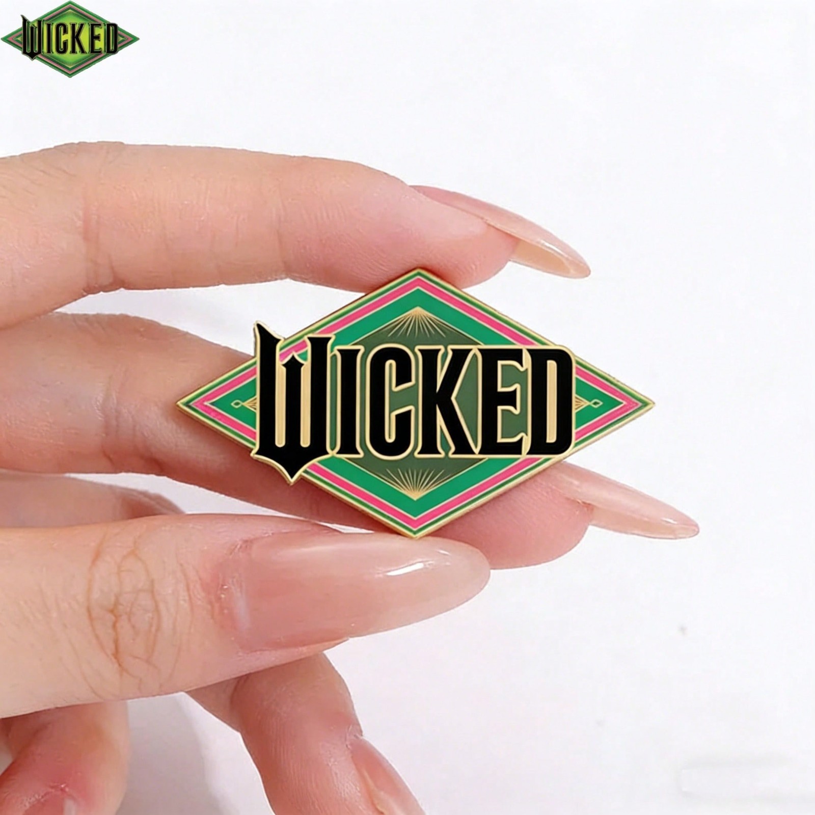 Wicked Musical Pin Elphaba Glinda Enamel Badge Cute Backpack Jacket Gift New