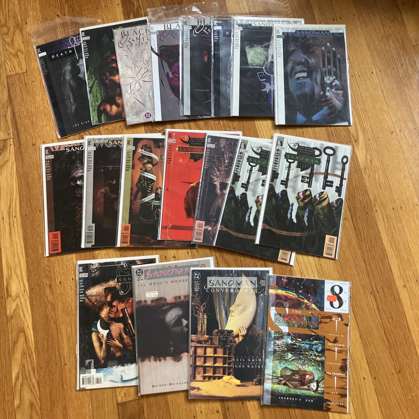 SANDMAN Comics DC Vertigo Comics Neil Gaiman Black Orchid Death Kindly Lot 19