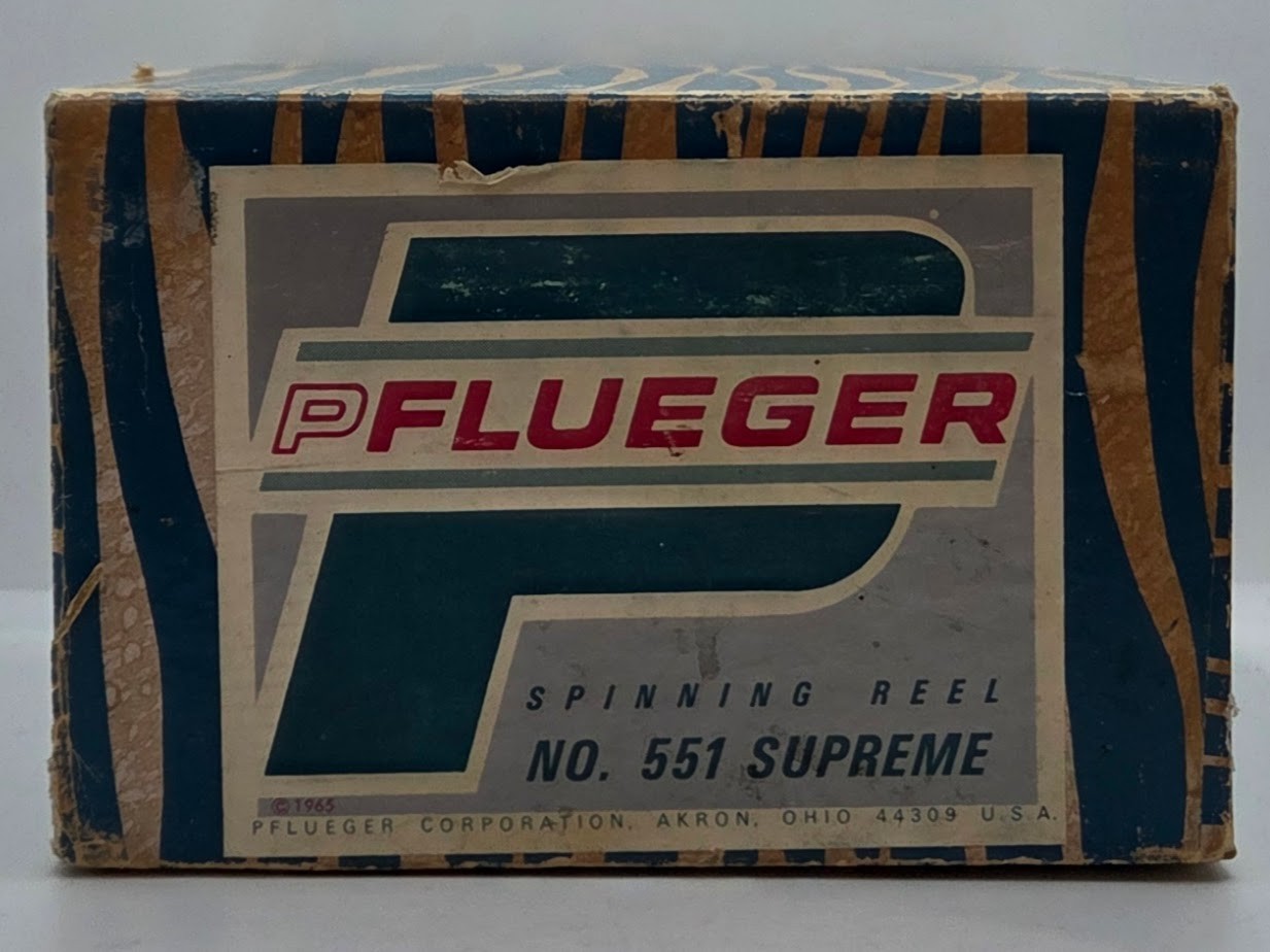 PFLUEGER No. 551 Supreme Fishing Spinning Reel EMPTY BOX