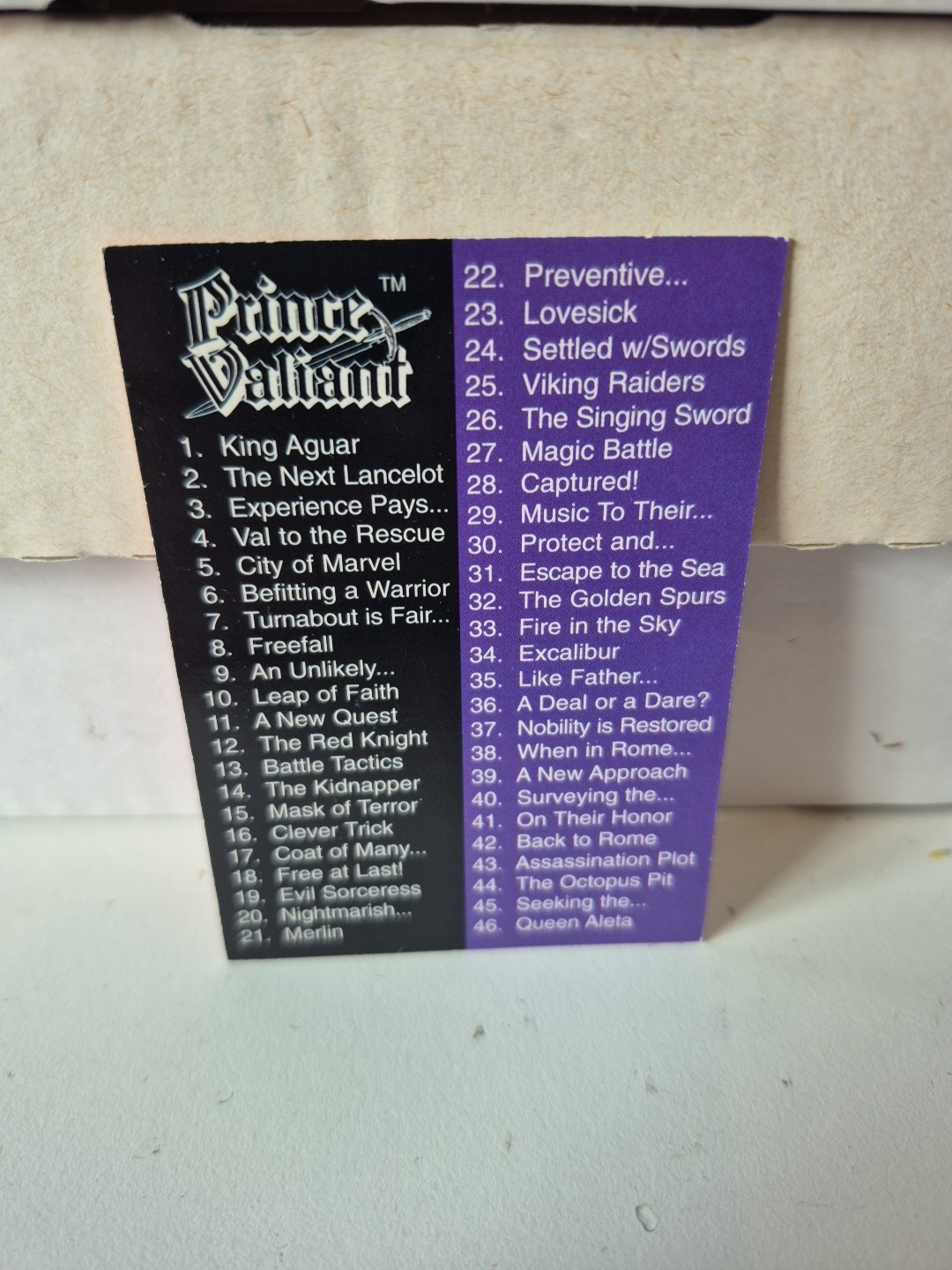 Prince Valliant Trading Card Singles 1-90 (Comic Images, 1995) MULTIBUY BOX5
