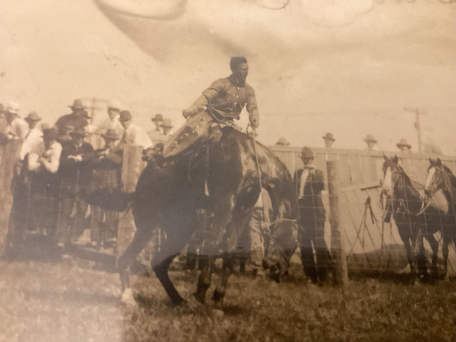 AI I’d Bill Pickett “Dusty Demon” Misspelled 101 Ranch, Wild West Postcard